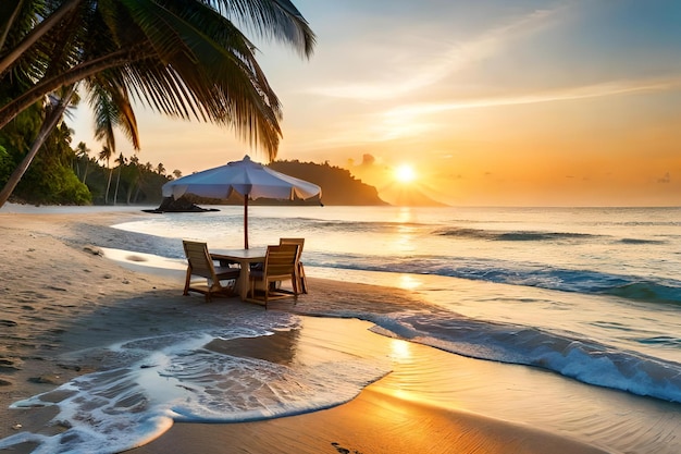 Ein Strand am oder in der Nähe des Hotels