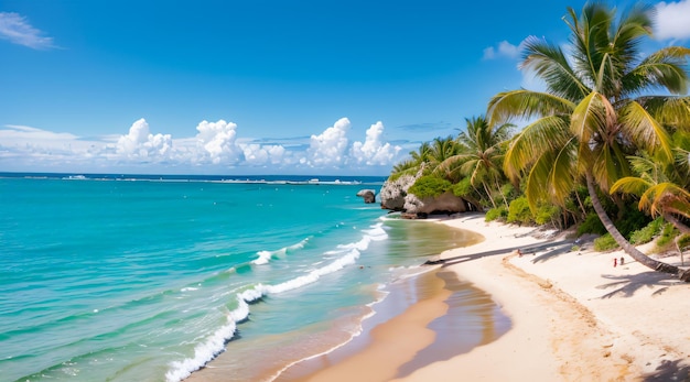 Ein Strand mit einer wunderschönen Küste