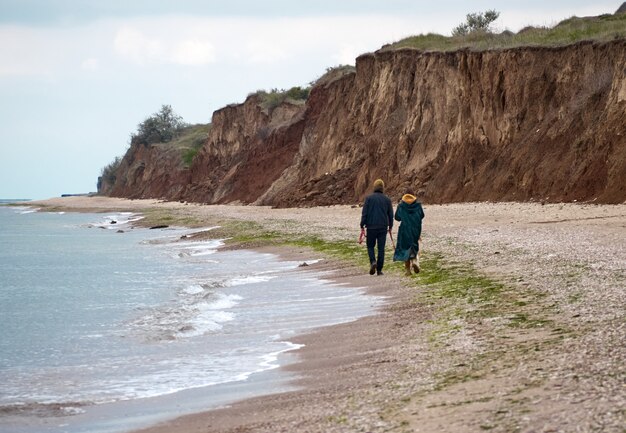 Ein Strandspaziergang mit Hund