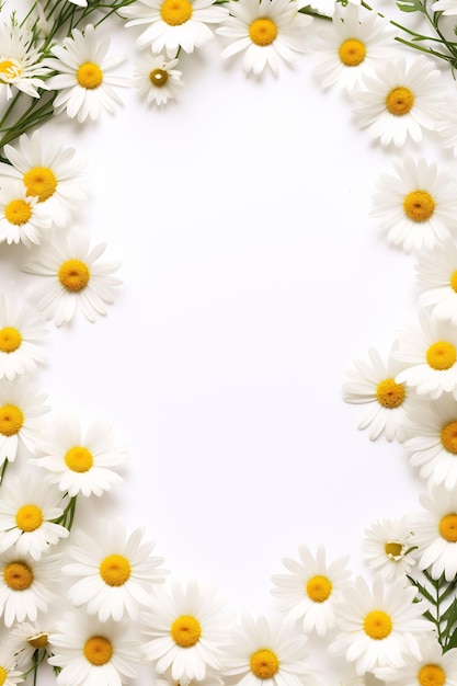 ein Strauß Gänseblümchen mit weißem Hintergrund