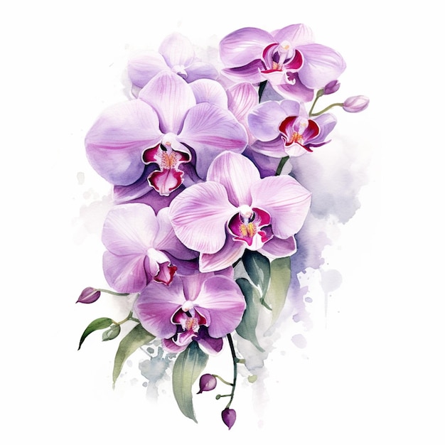 Ein Strauß Orchideen mit rosa Blüten