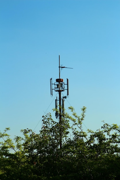 Foto ein stromleiterturm