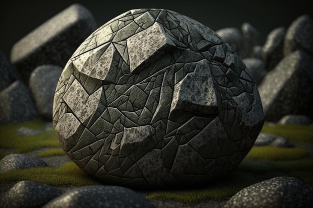 Ein strukturierter Stein
