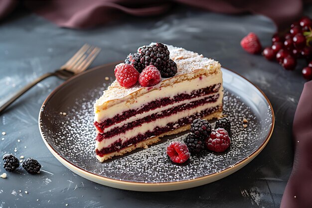 Foto ein stück kuchen in einer schüssel