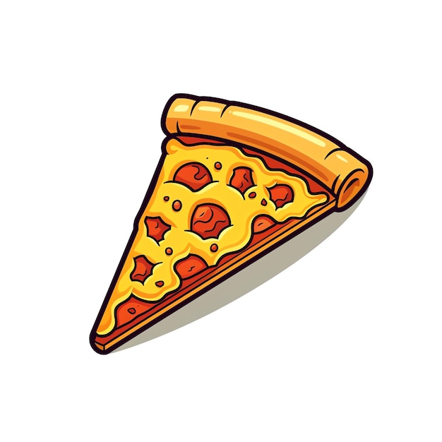 Ein Stück Pizza mit Käse