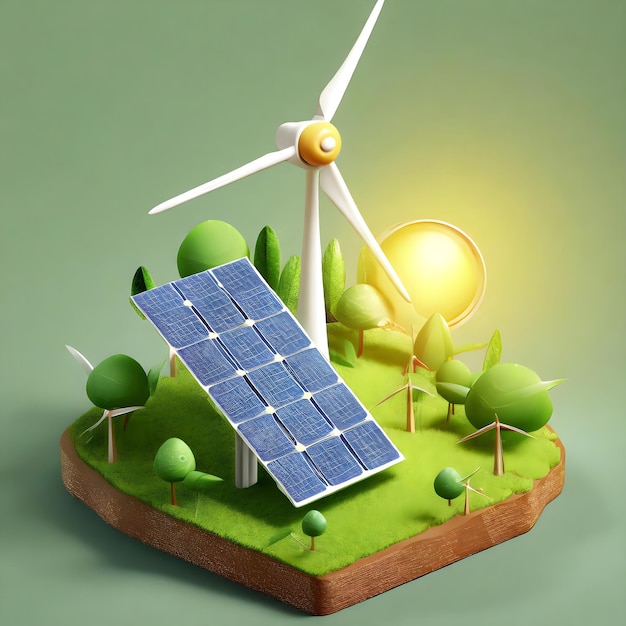 ein Symbol für erneuerbare Energie