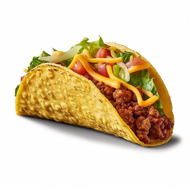 Ein Taco mit vielen Belägen