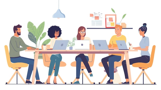Ein Team, das von Remote-Work-Beratungsdiensten profitiert