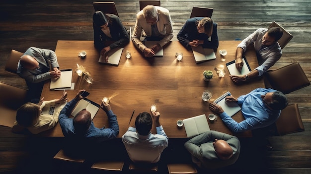 Ein Team von Fachleuten diskutiert über ein neues Geschäftsprojekt