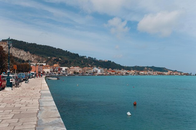 Ein Teil des Hafens und der Stadt Zakynthos