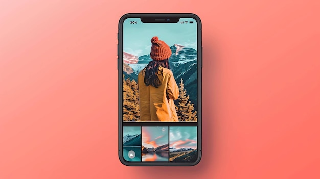 ein Telefon mit einem Bild einer Person darauf
