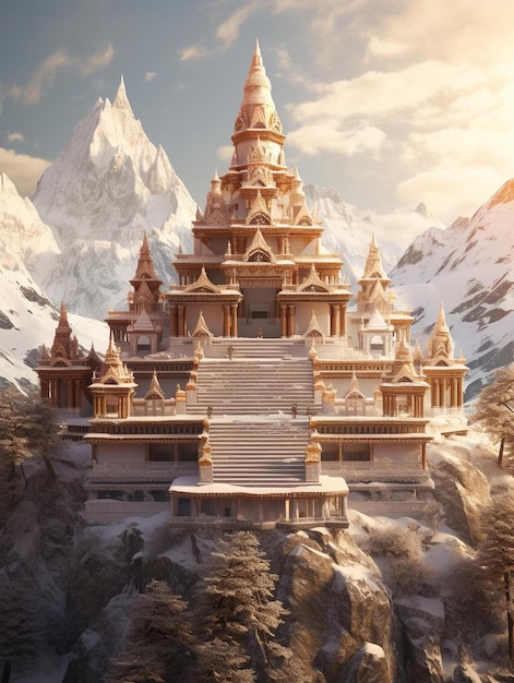 Ein Tempel in den Bergen