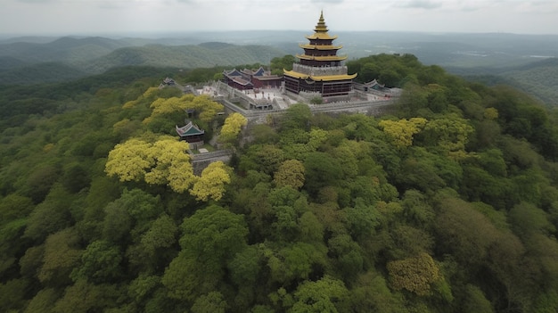 Ein Tempel mitten im Wald