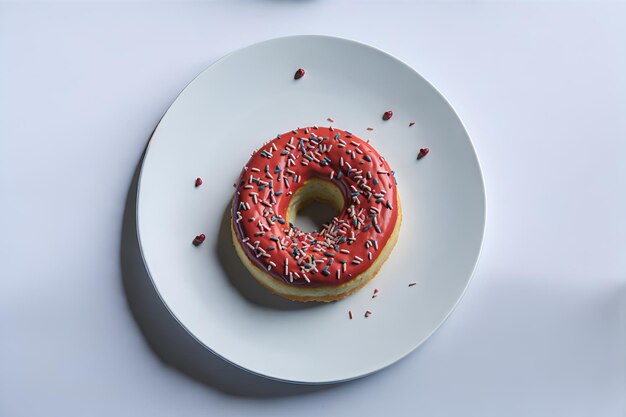 Ein Tisch voller leckerer Donuts mit abwechslungsreichen Füllungen und einem unwiderstehlichen AI-generierten Look