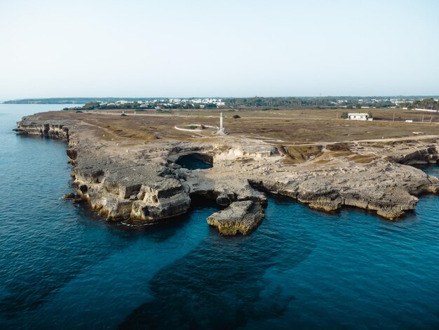 Ein toller Blick auf die "grotta della poesia" in Apulien