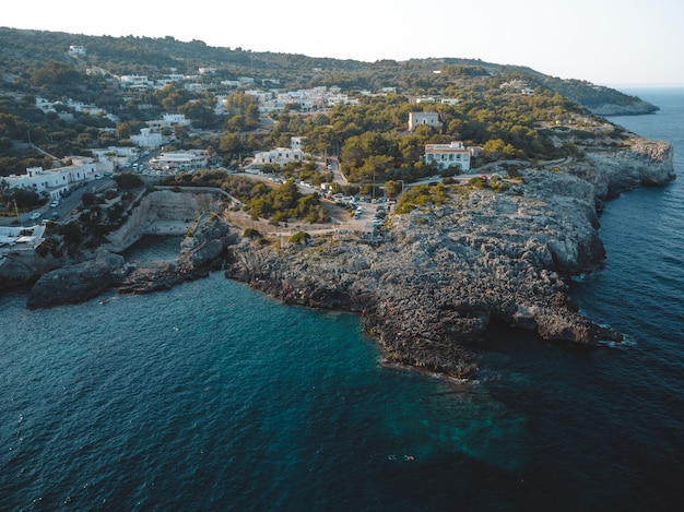 Ein toller Blick auf Marina di Novaglie in Apulien