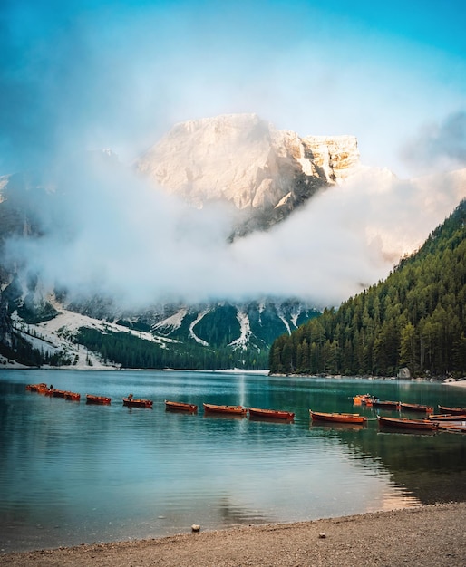 Ein traumhafter Ausblick auf den Pragser Wildsee