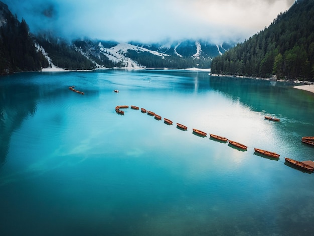 Ein traumhafter Ausblick auf den Pragser Wildsee