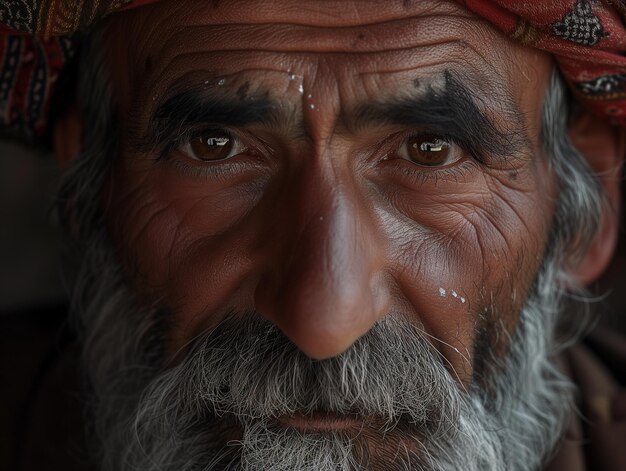 Foto ein türkischer mann mit glanz in den augen