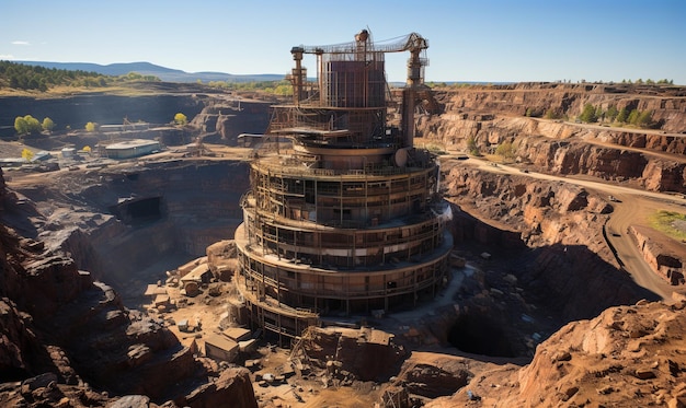 Ein Turm im Bergtal