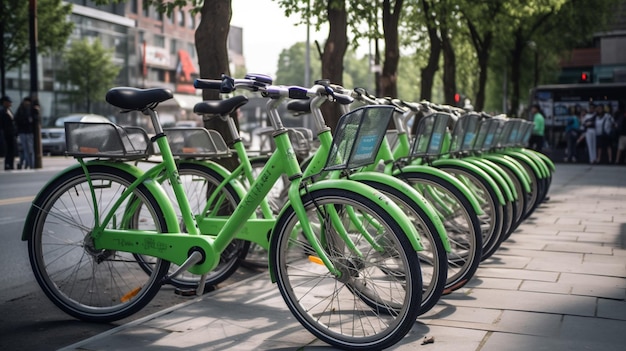 Ein umweltfreundlicher Fahrradverleih in Peking