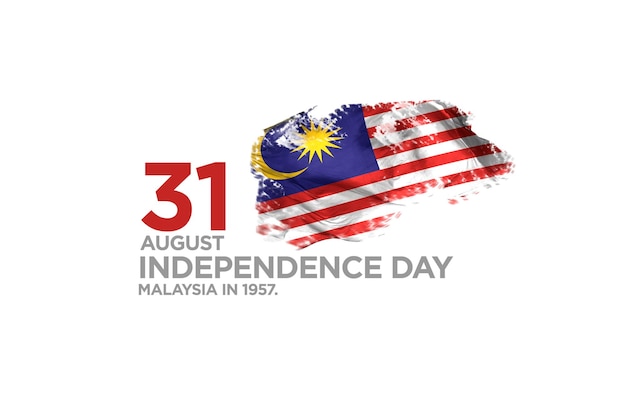 Ein Unabhängigkeitstag der malaysischen Flagge Nationaltag