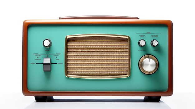 ein Vintage-Radio aus den 1950er Jahren von Person