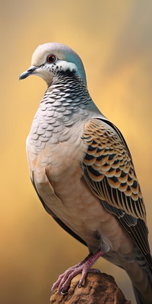 Foto ein vogel, der auf einem felsen sitzt dieses bild kann verwendet werden, um die natur, die tierwelt oder die friedlichkeit darzustellen