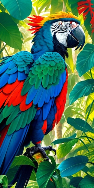 Ein Vogel im brasilianischen tropischen Regenwald