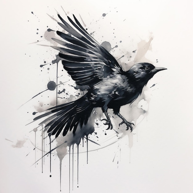 ein Vogel-Tattoo-Design