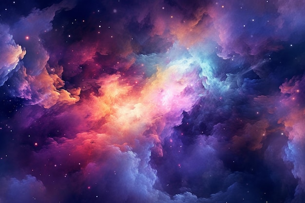 Ein von rosa und lila Galaxien inspirierter Hintergrund
