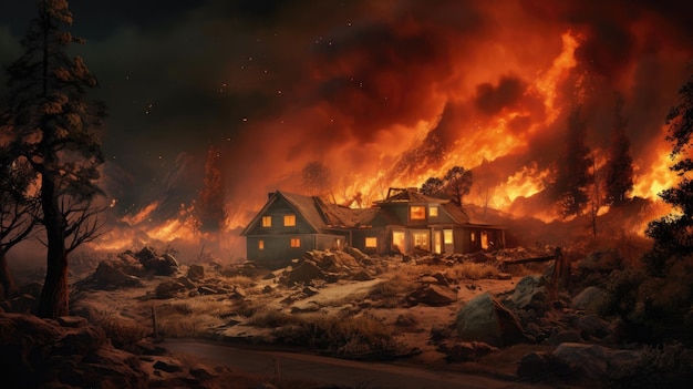 Ein Waldbrand zerstört Häuser, Leben und Ökosysteme in Kalifornien