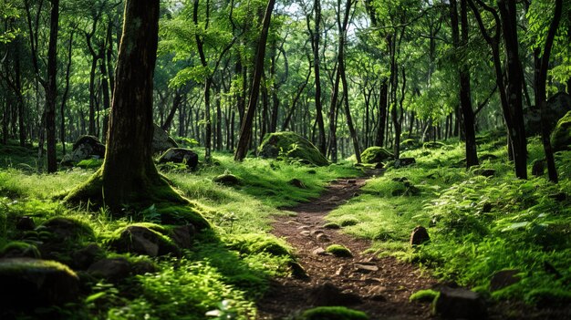 ein Waldweg im Wald