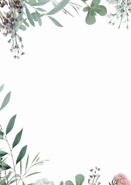 Ein wasserfarbener Blumen-Hochzeits-Ecke-Hintergrund