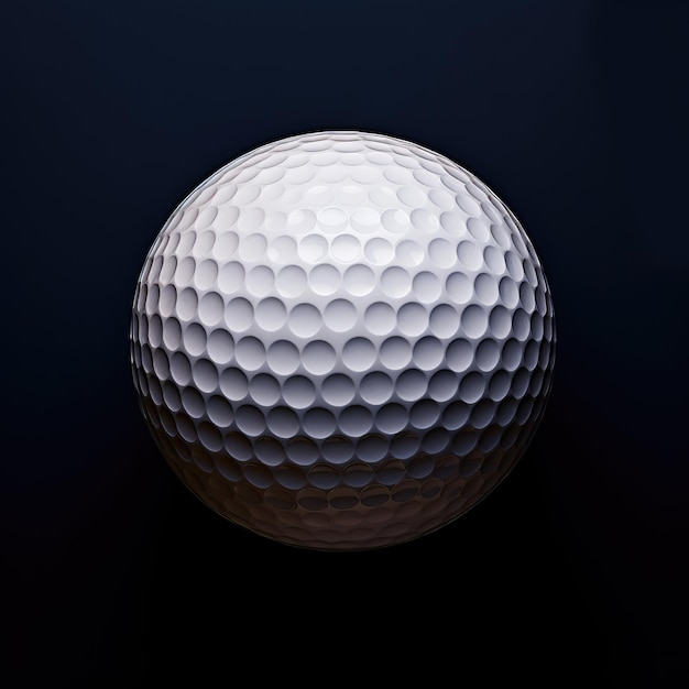ein weißer Golfball mit einem weißen Ball darauf