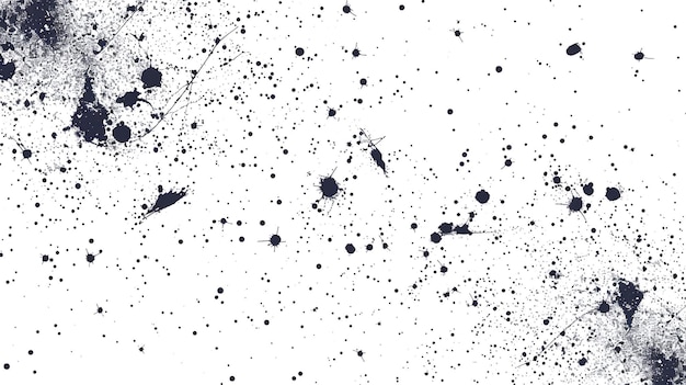 Ein weißer Hintergrund mit winzigen schwarzen Punkten, die ein Galaxienmuster bilden