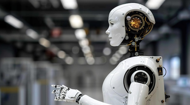 Ein weißer Roboterassistent von Costaposta steht in einer sterilen klinischen Umgebung