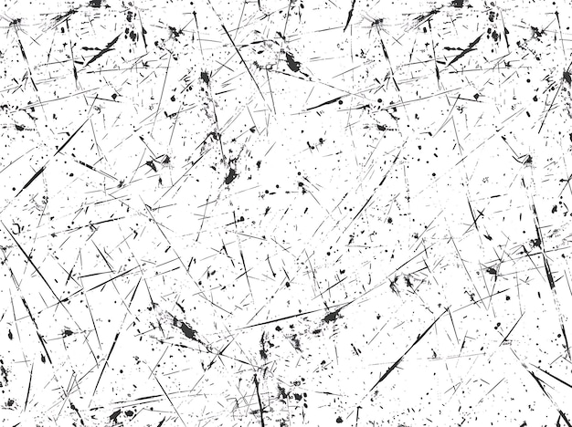 ein weißes Blatt Papier, das von einem schwarz-weißen Gemälde gekratzt wurde
