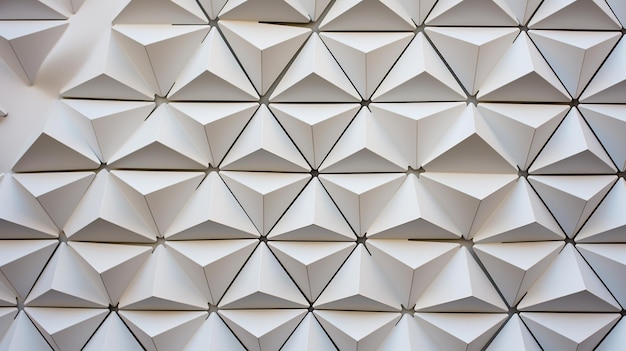 ein weißes geometrisches Muster eines weißen geometrischen Papiers, das vom Unternehmen hergestellt wird