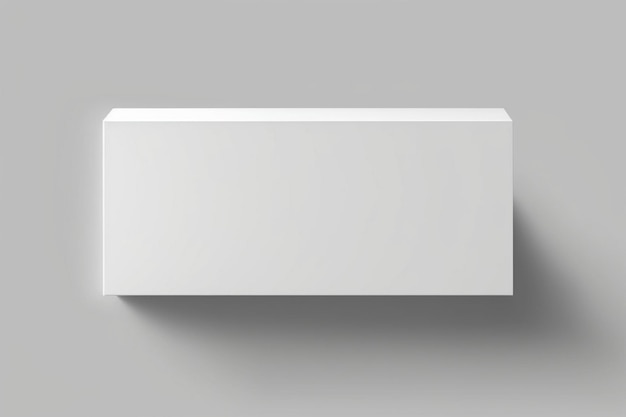 Ein weißes Kästchen auf grauem Hintergrund mit dem Wort „Kästchen“ darauf.