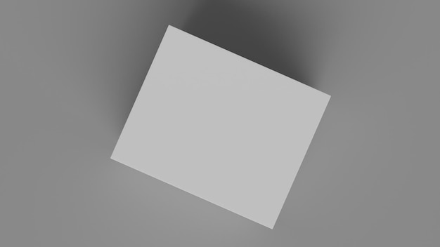 ein weißes Quadrat mit einem schwarzen Umriss