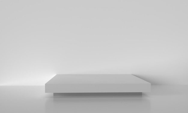 Ein weißes Sofa in einem Raum mit einer weißen Wand.