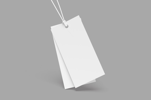 ein weißes Stück Papier, das an einer Schnur hängt