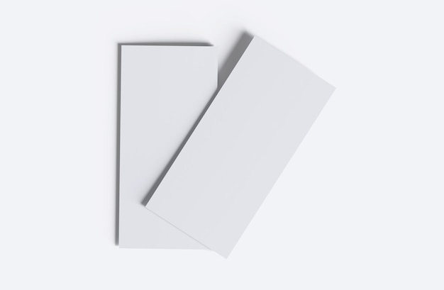 ein weißes Stück Papier mit einem weißen Stück Papier darauf