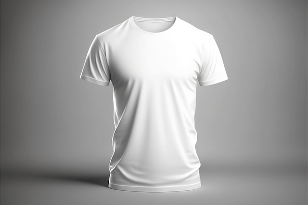Ein weißes T-Shirt mit dem Wort T-Shirt darauf.