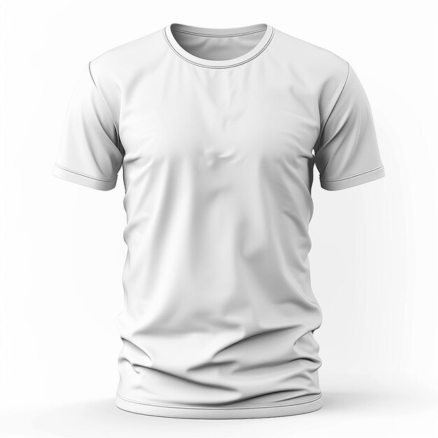 Foto ein weißes t-shirt mit einem weißen logo auf der rückseite