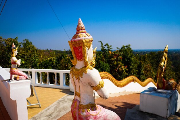 Ein wunderschöner buddhistischer Tempel in Chiang Mai Thailand