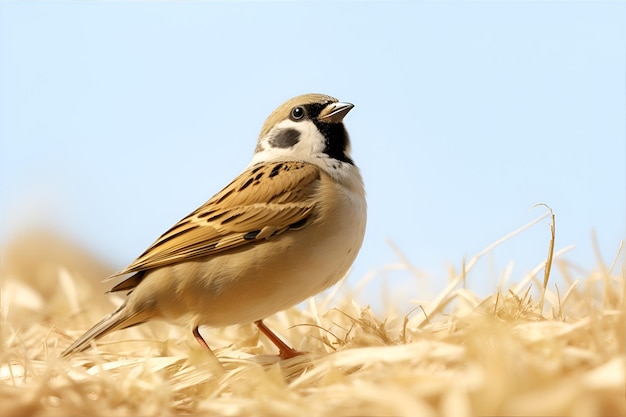 Ein wunderschöner bunter Vogel, der auf einem Ast steht