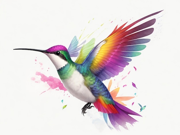 Ein wunderschöner Kolibri, fantastisch bunt