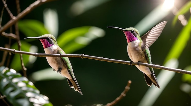 Ein wunderschöner Kolibri im Dschungel